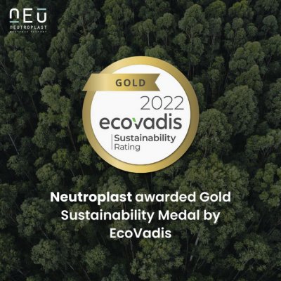 Neutroplast obtiene la medalla de Oro Ecovadis, un