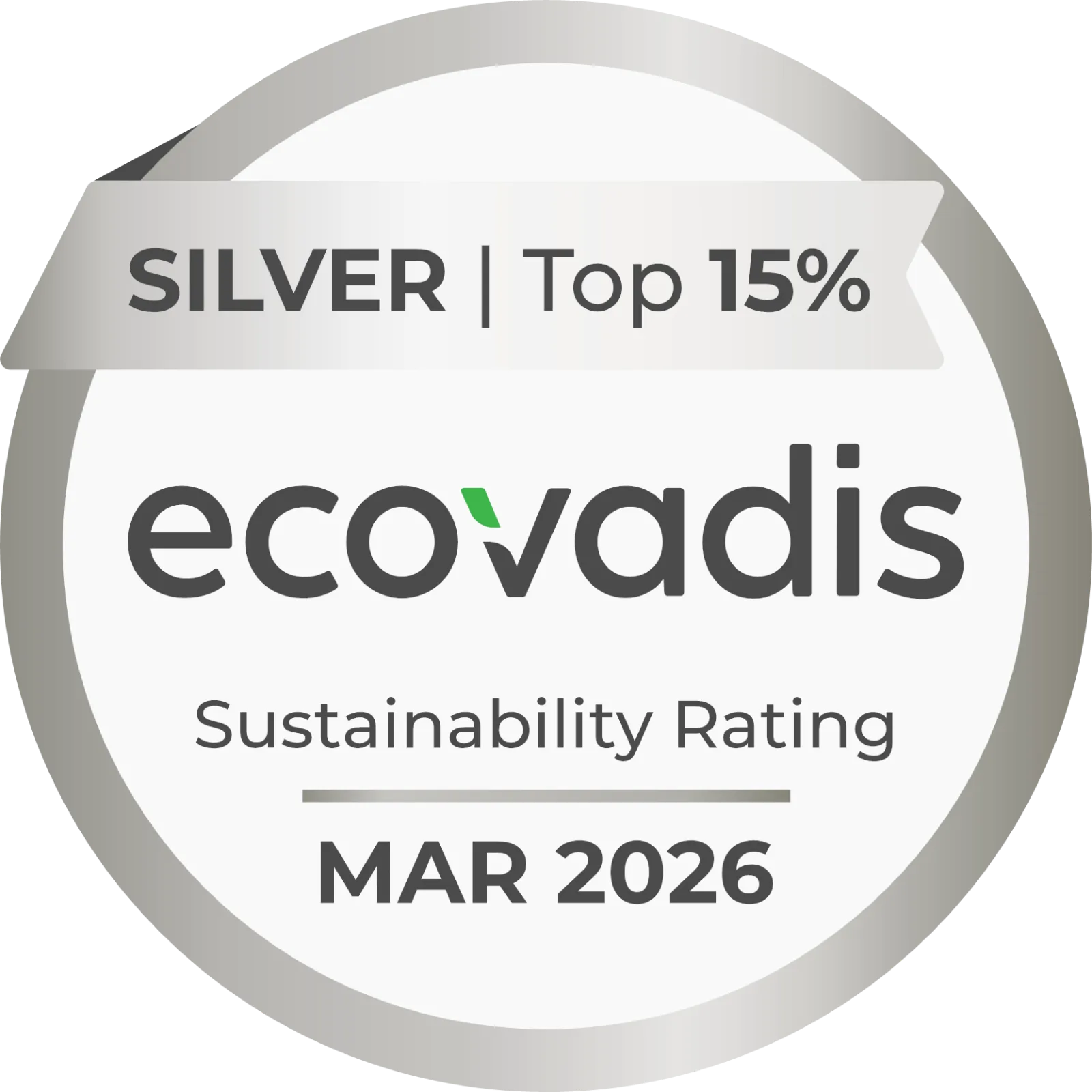 EcoVadis Silver Medal 2026