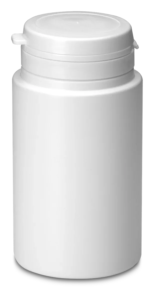 Pill Snap Top 125 ml — Pill Snap Top HDPE, PCR 10%-30%